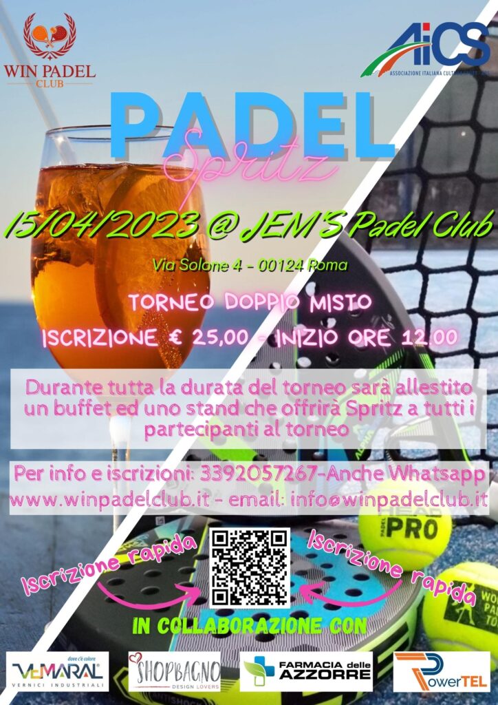 Padel Spritz - Torneo Padel Misto a Roma